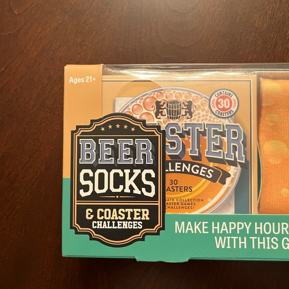 Gift set one pair of socks and beer coasters game 🍻🍺🧦 - Picture 3 of 6
